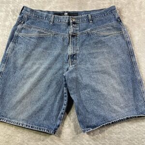 MARITHE FRANCOIS GIRBAUD Denim Jean Shorts Mens 42 Blue Y2K 90s Patch Pocket